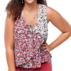 Cabi Sleeveless Floral Peplum Top - Style 5730 Size Small